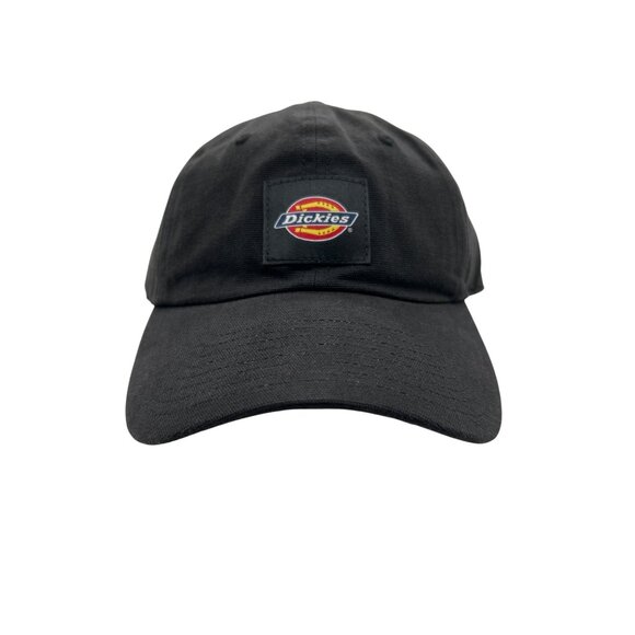 Dickies Classic Black Adjustable Baseball Cap One Size Cotton Snapback Closure N - Picture 1 of 8
